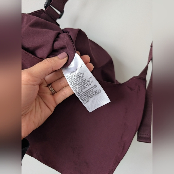 Calvin Klein CK Nylon Purse Wine Burgundy Purple - Picture 4 of 4